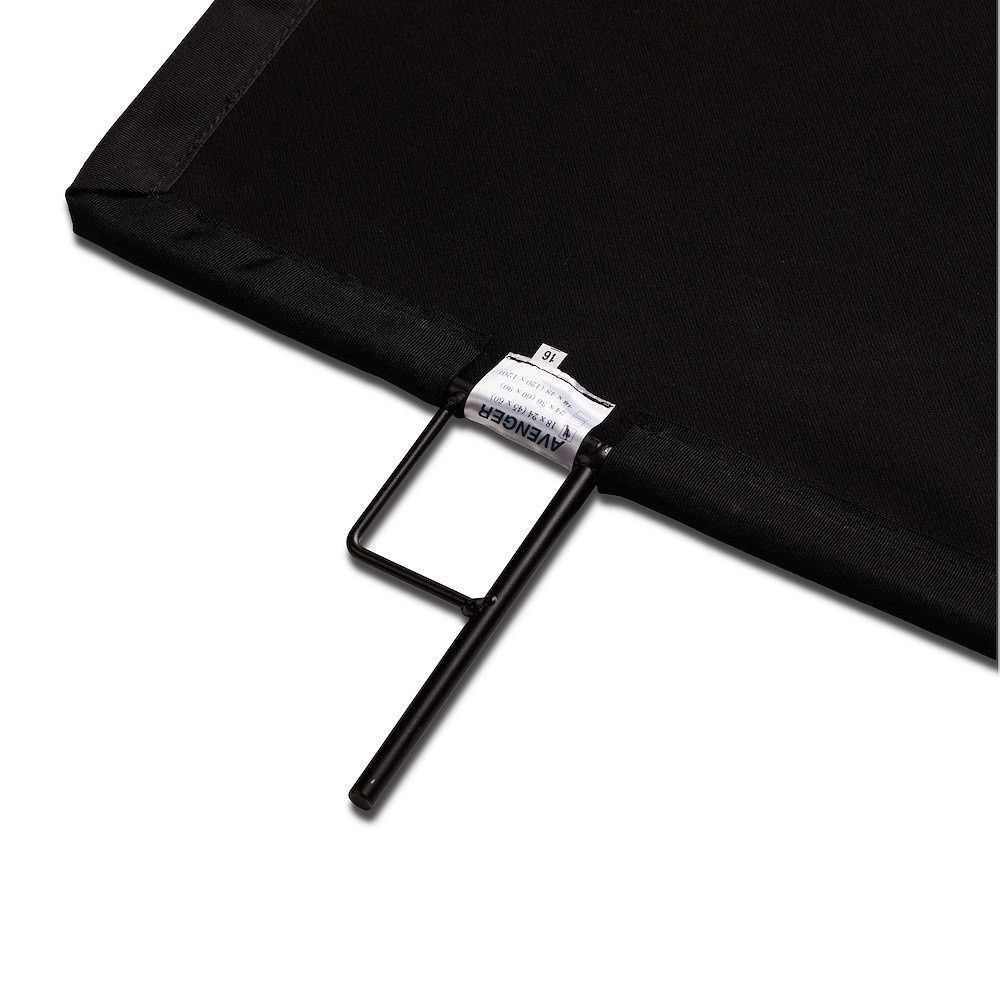 Avenger 18"x24" Solid Black Flag