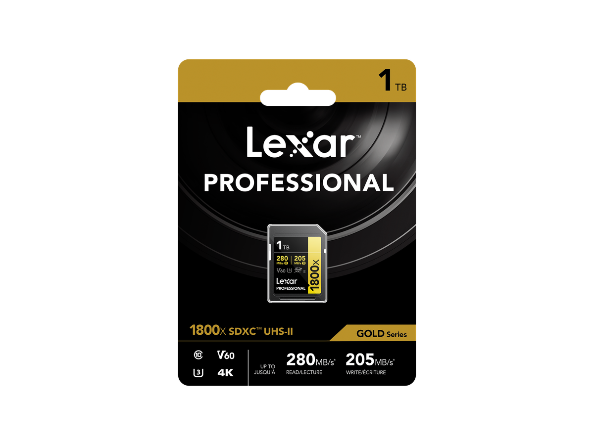 Lexar 1800x UHS-II SDXC 1TB Gold