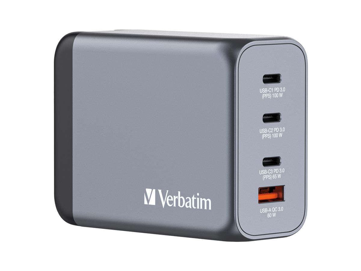 Verbatim GaN 4 Port Charger 200W