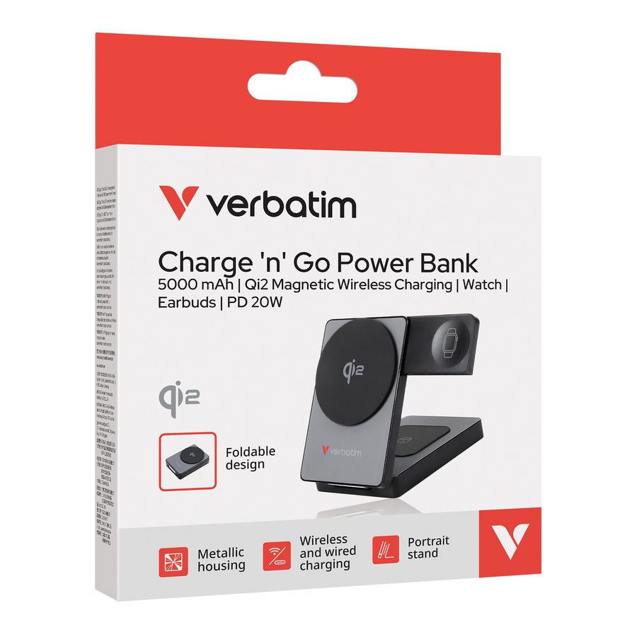 Verbatim 3in1 Wirless Powerbank 5000 mAh