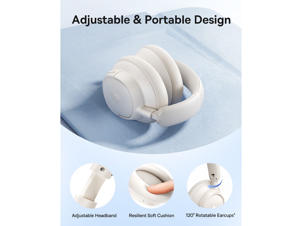 Baseus Bass BH1 NC Wirel ANC Headph Wh