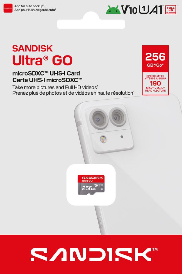SANDISK Ultra GO 190MB/s microSDXC 256GB