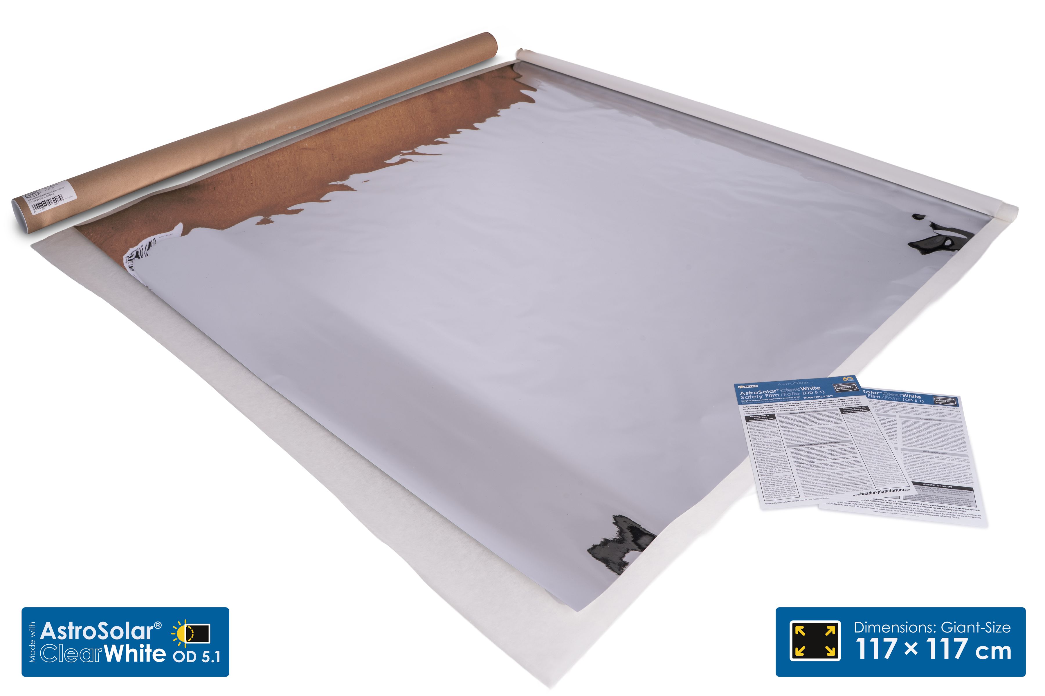 Baader AS ClearWhite Folie OD5.1 117x117
