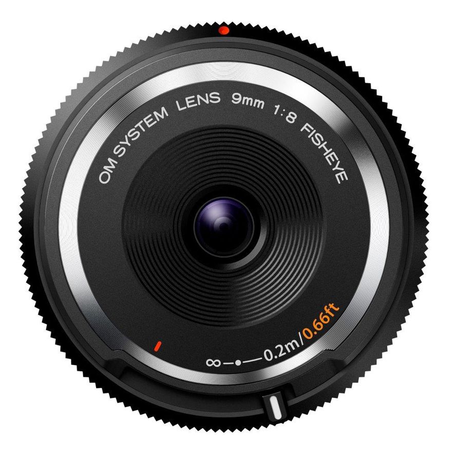OM System Body Cap Lens 9mm 1:8 fisheye