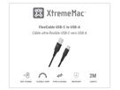 XtremeMac Flexicable USB-A to USB-C 1m