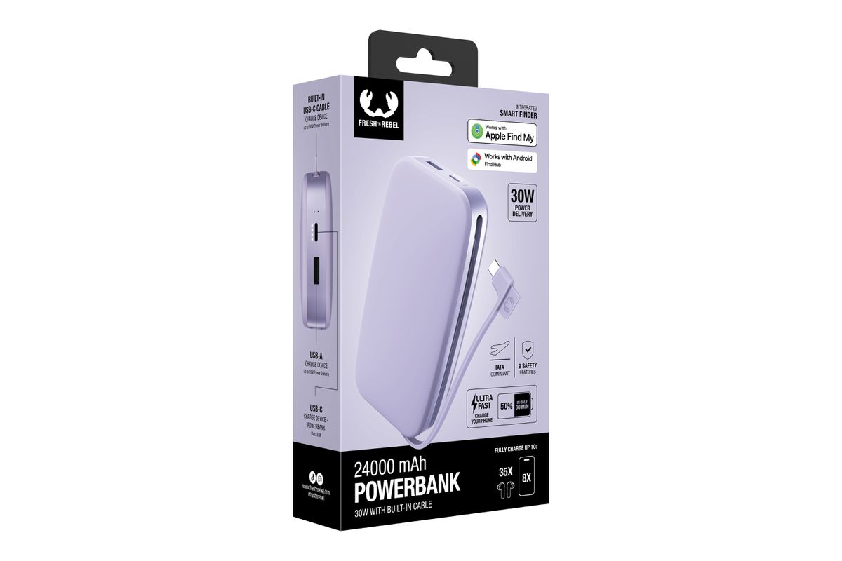 Fresh 'n Rebel Powerbank 24000 mAh Lilac