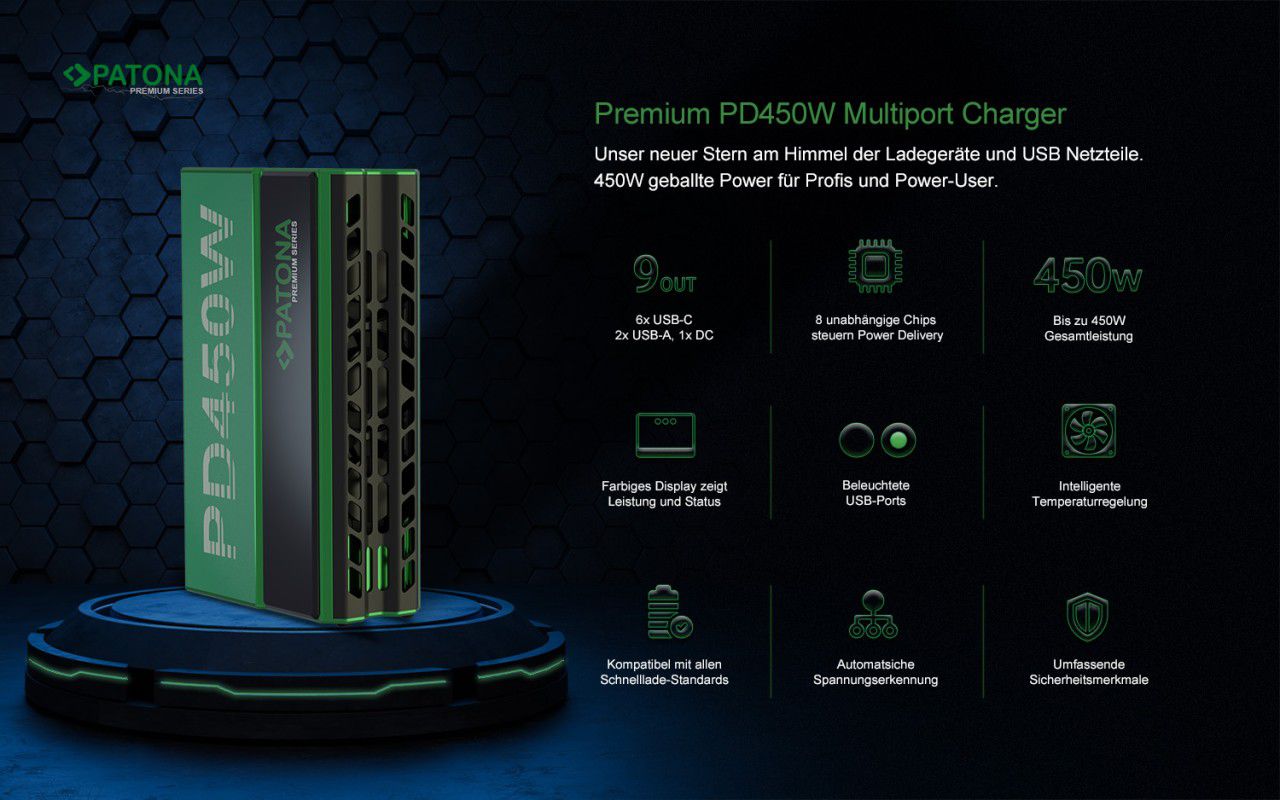 Patona PD 450W USB-C Multiport Set