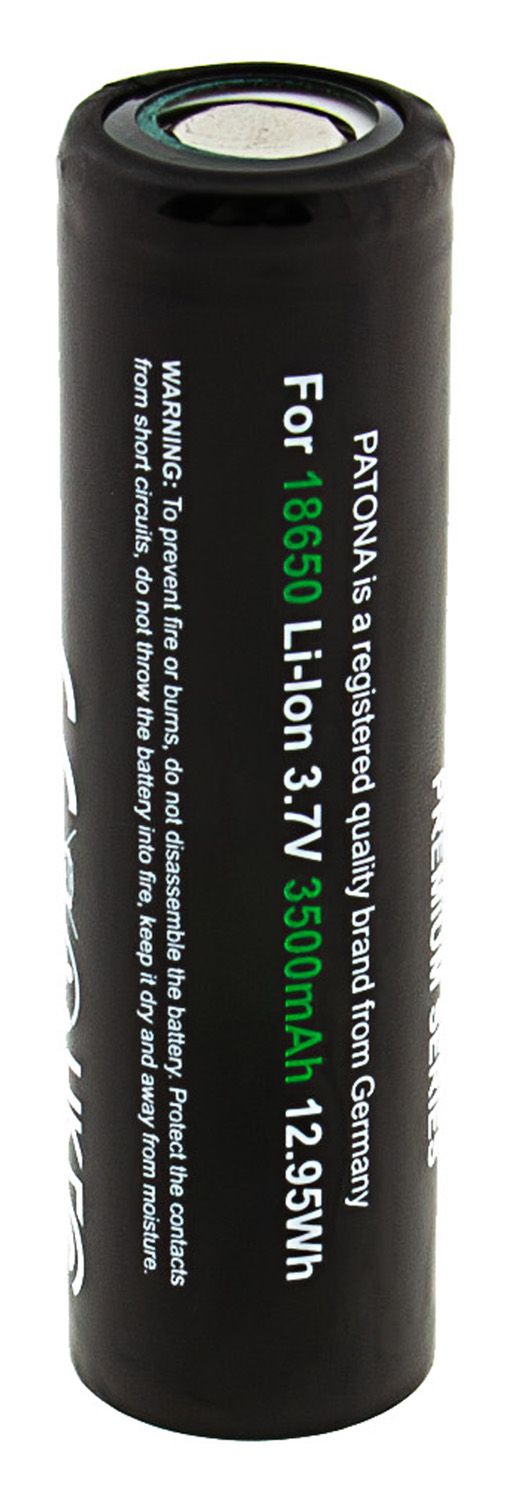 Patona Premium Akku 18650 flat top