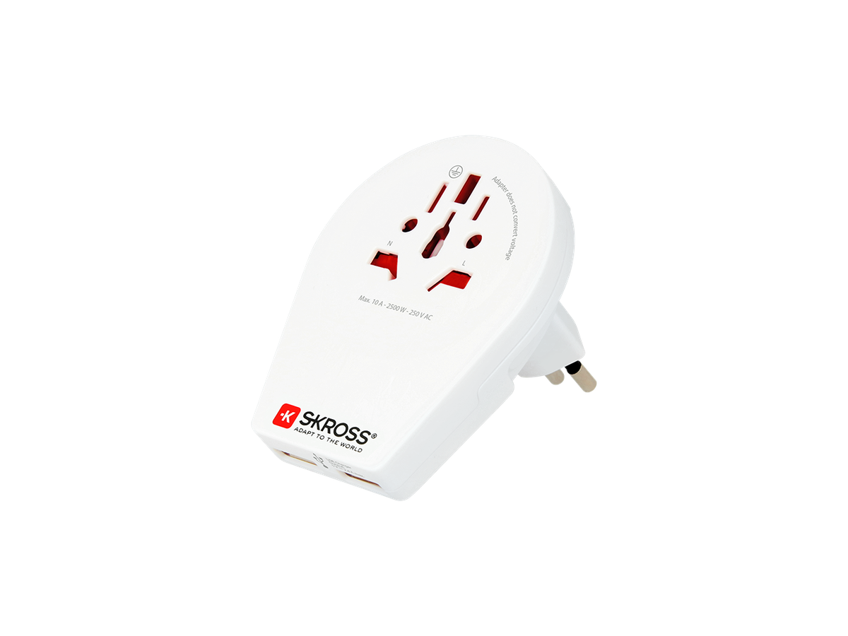Skross World to CH Italy Brasil USB