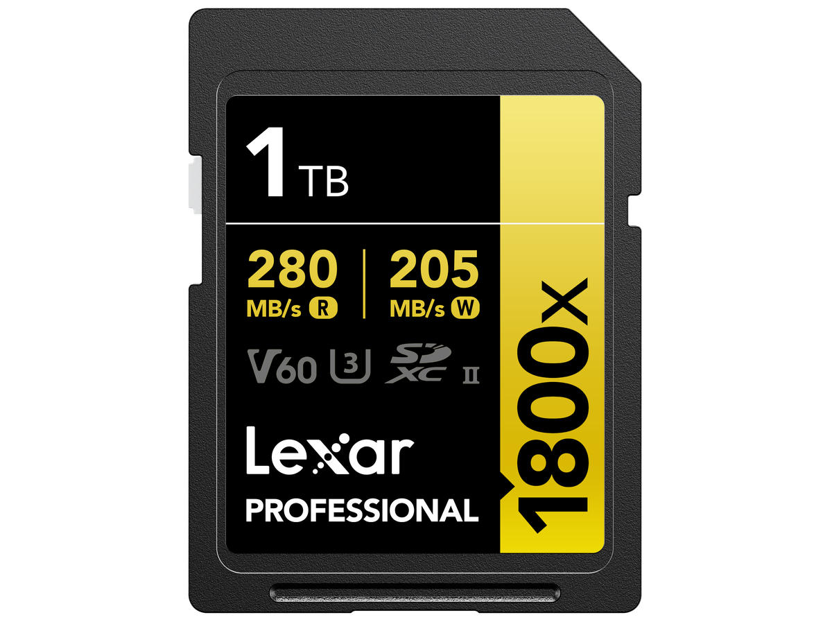 Lexar 1800x UHS-II SDXC 1TB Gold