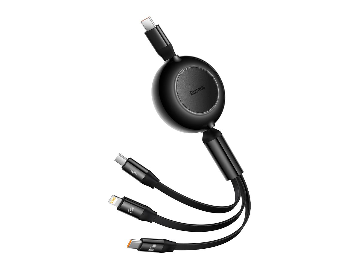 Baseus USB-C 3-in-1 Cable 1.1m Black