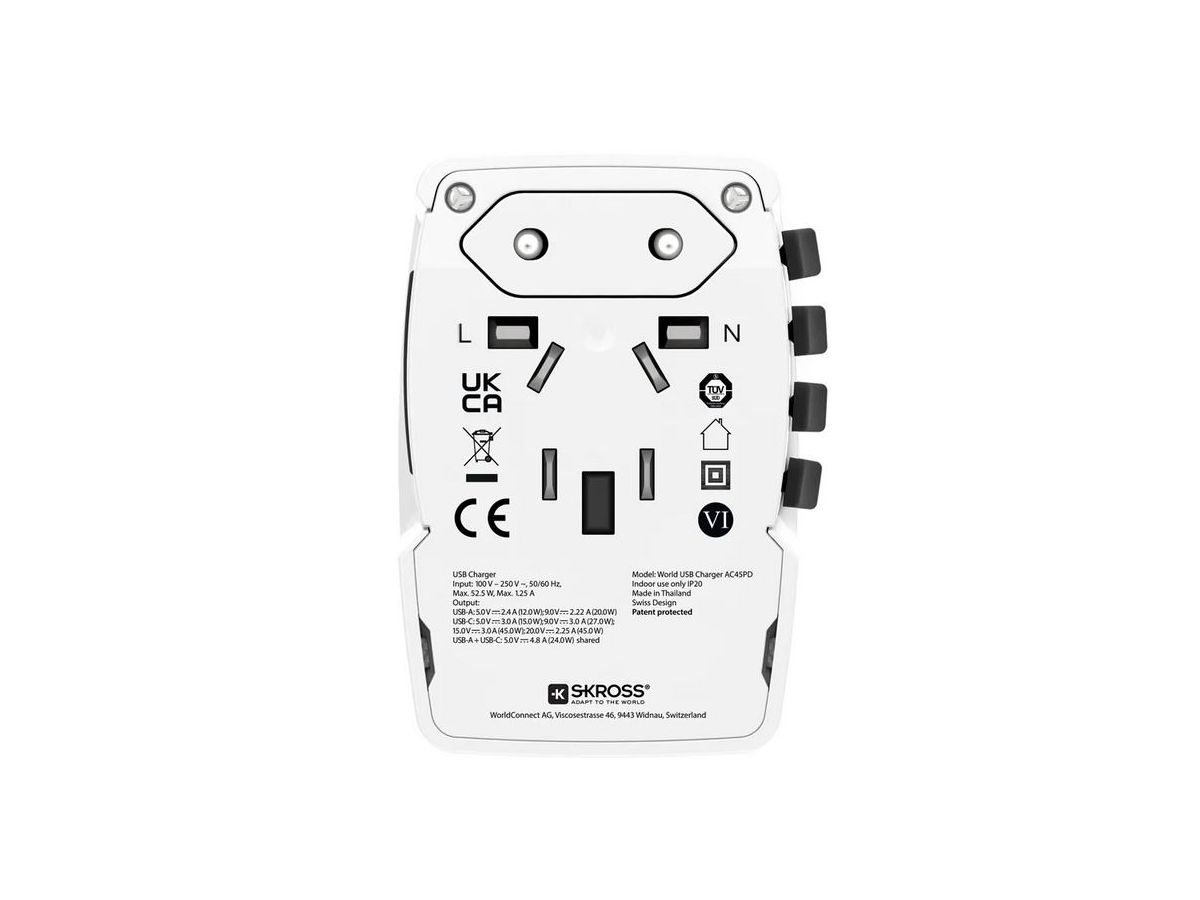 Skross World USB Charger AC45PD