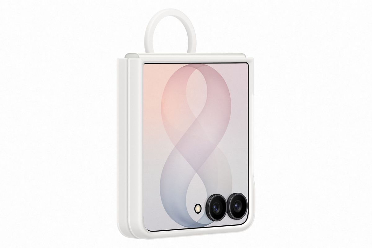 Samsung Flip 8 Silicon Ring Magnet Cream