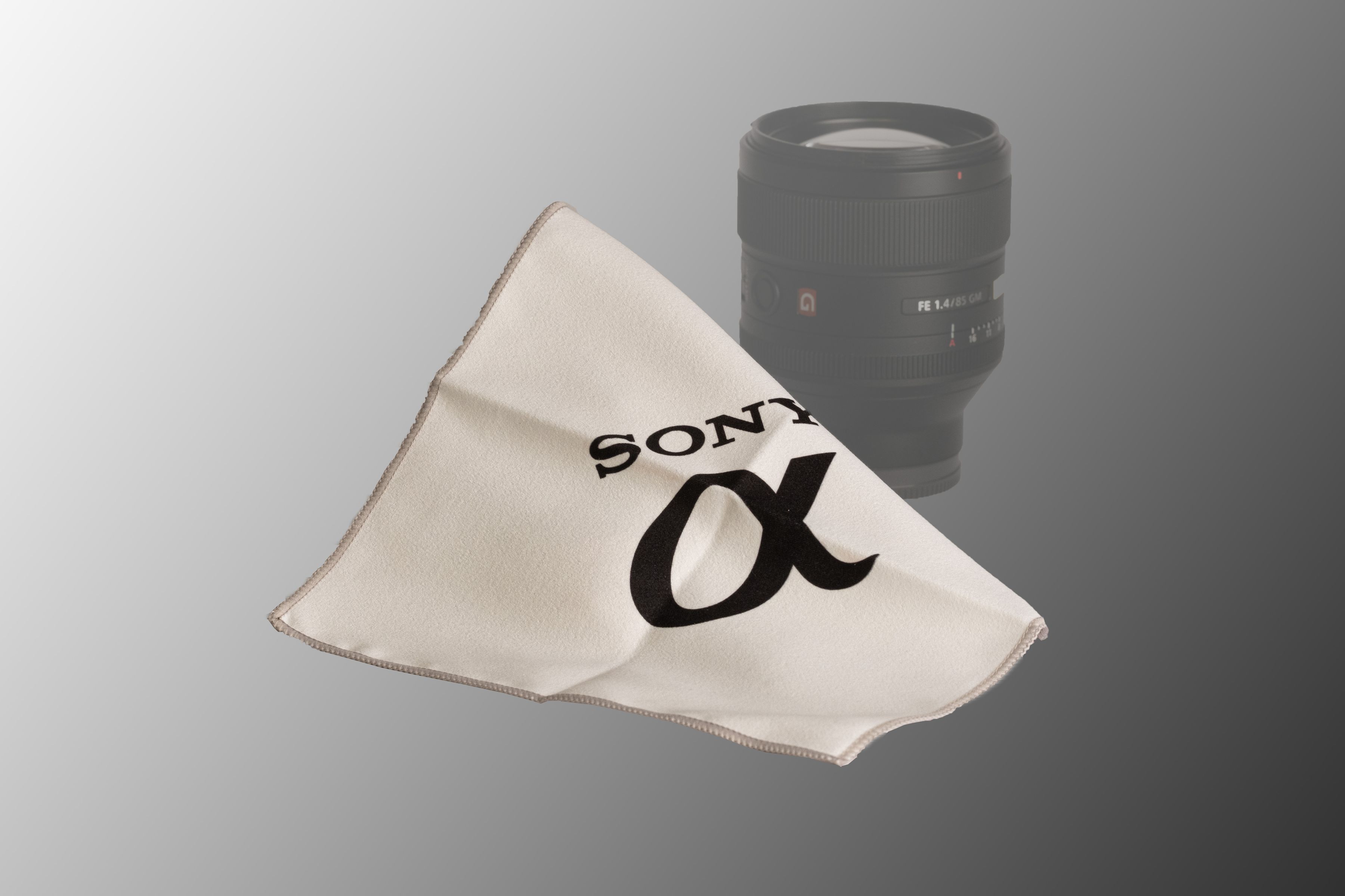 Sony "Alpha" Mikrofaser-Tuch weiss