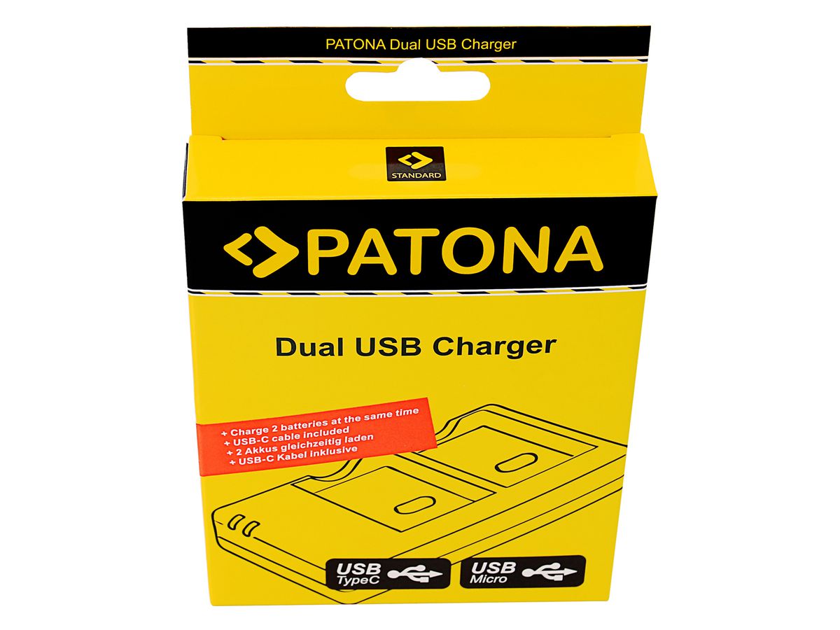 Patona Ladegerät Dual USB Canon LP-E8