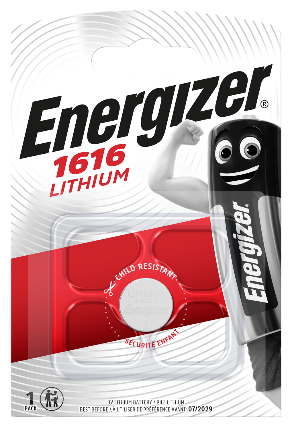 Energizer CR 1616 Lithium 3.0V FSB-1