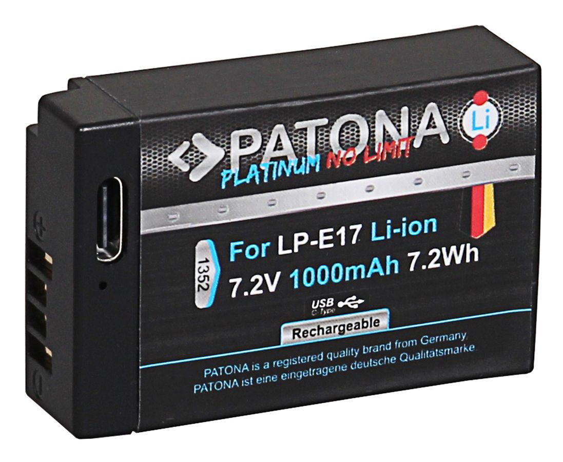 Patona LP-E6P Set Chargeur + 2 Batterie