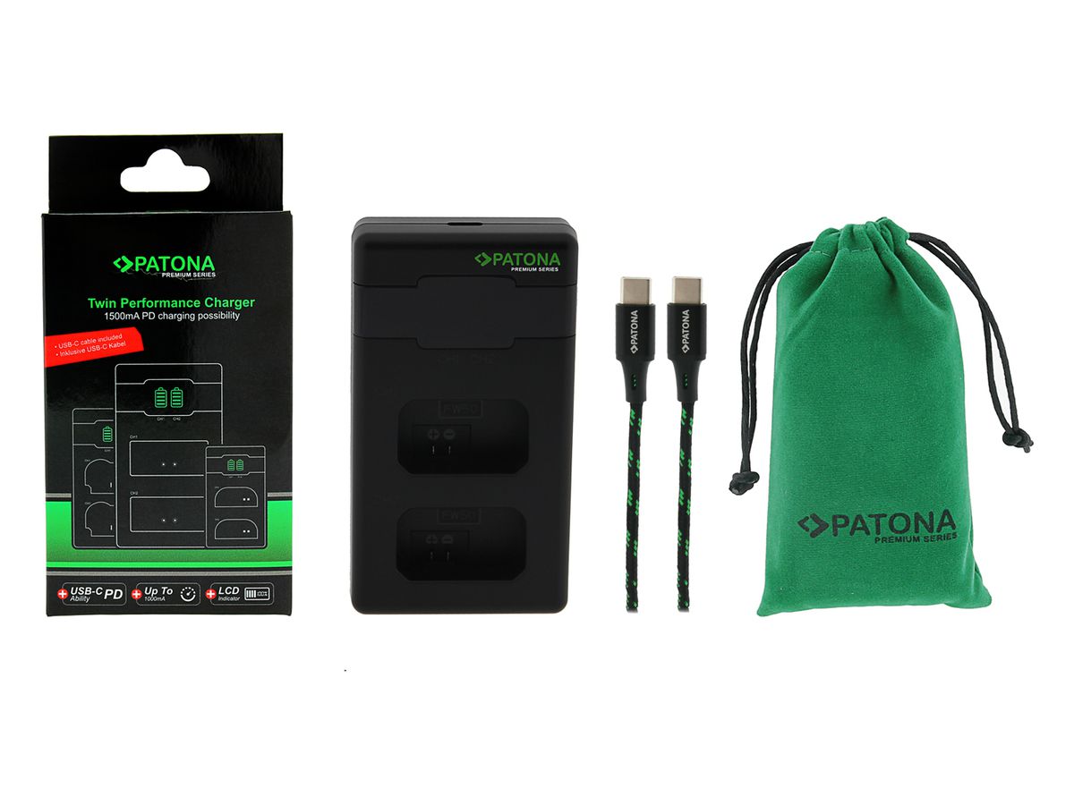 Patona Premium Twin Charger Sony NP-FW50