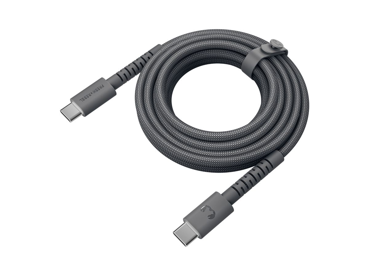 Fresh 'n Rebel USB-C to USB-C 70cm Grey