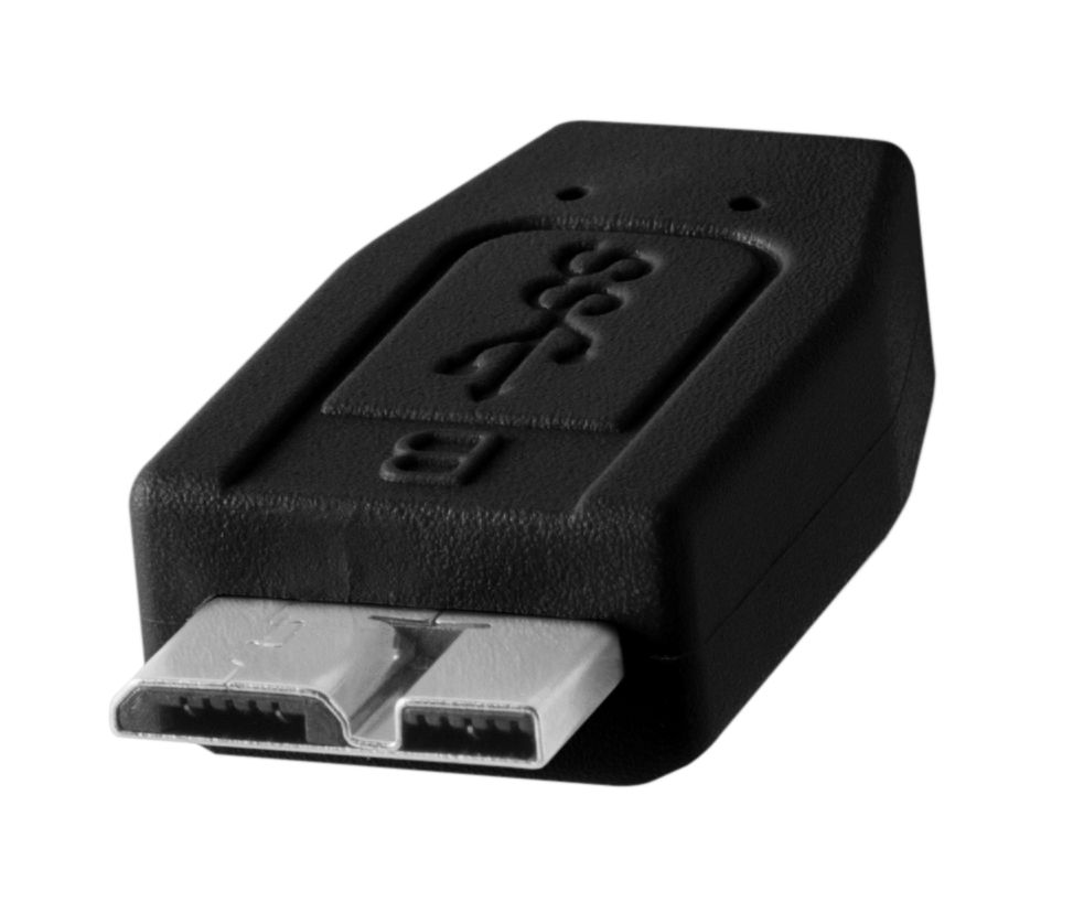 TetherPro USB-C to 3.0 Micro-B 4.6m Blk
