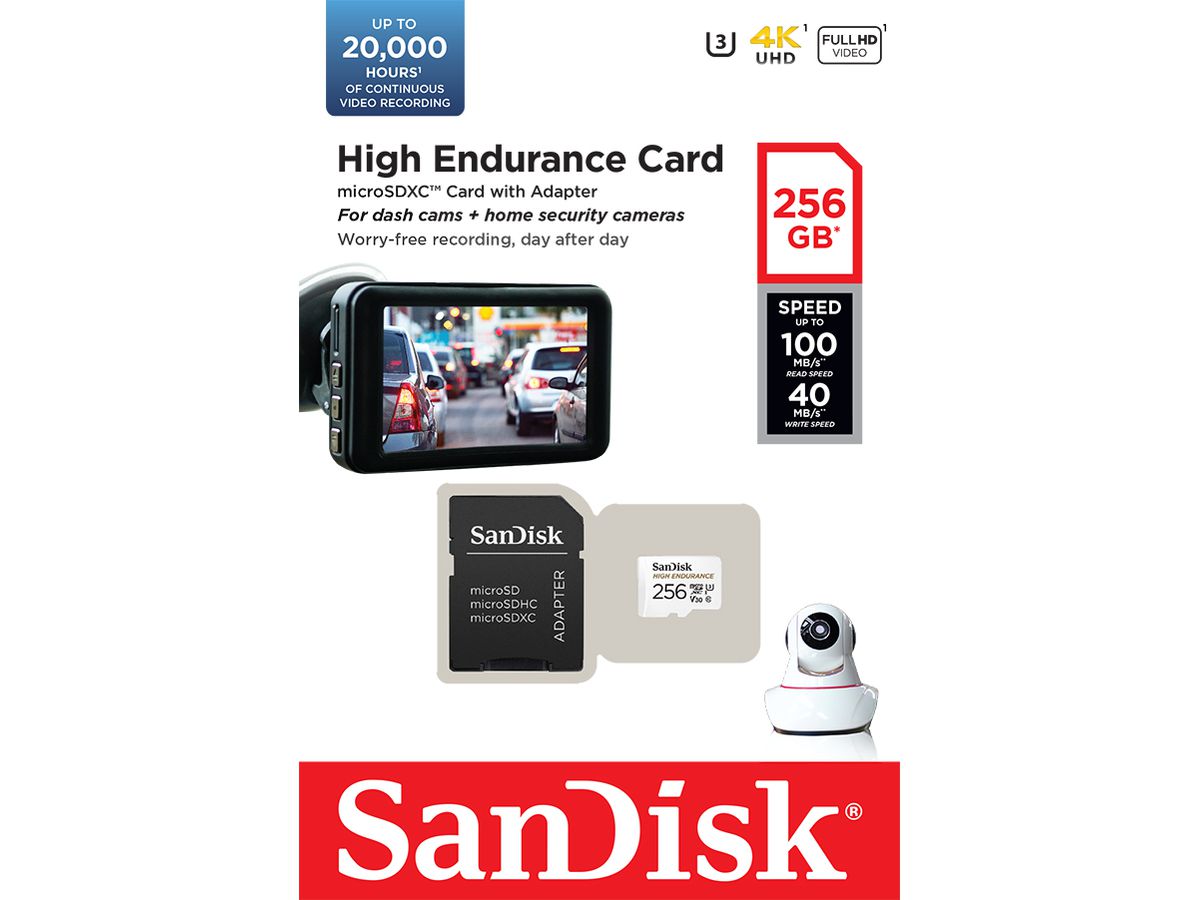 SanDisk microSDXC High Endurance 256GB