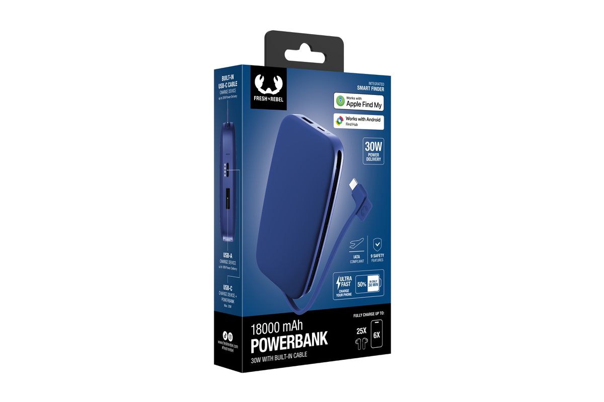 Fresh 'n Rebel Powerbank 18000 mAh Blue