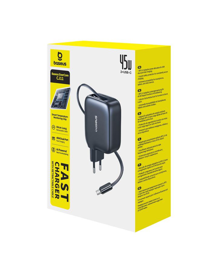 Baseus EnerCore Fastcharg.45W Retr.Cab.