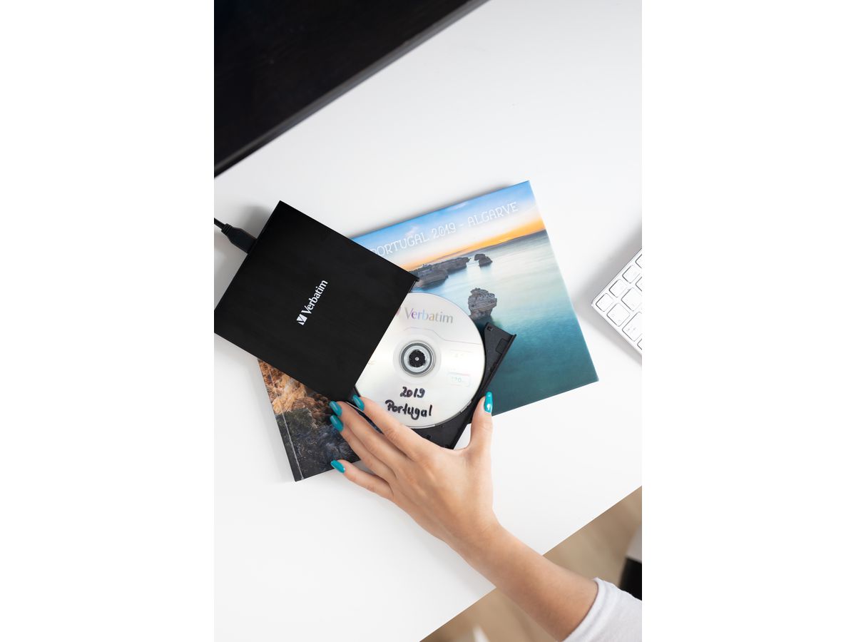 Verbatim Slimline CD/DVD Writer USB-C