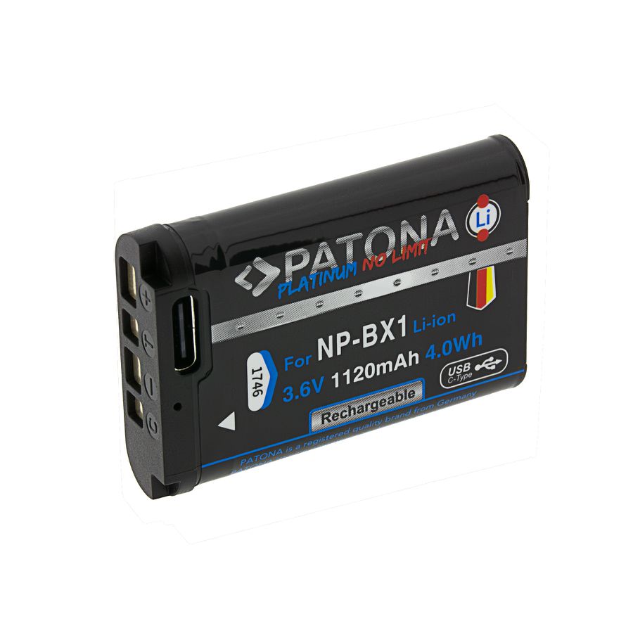 Patona Platinum Akku Sony BX1 USB-C