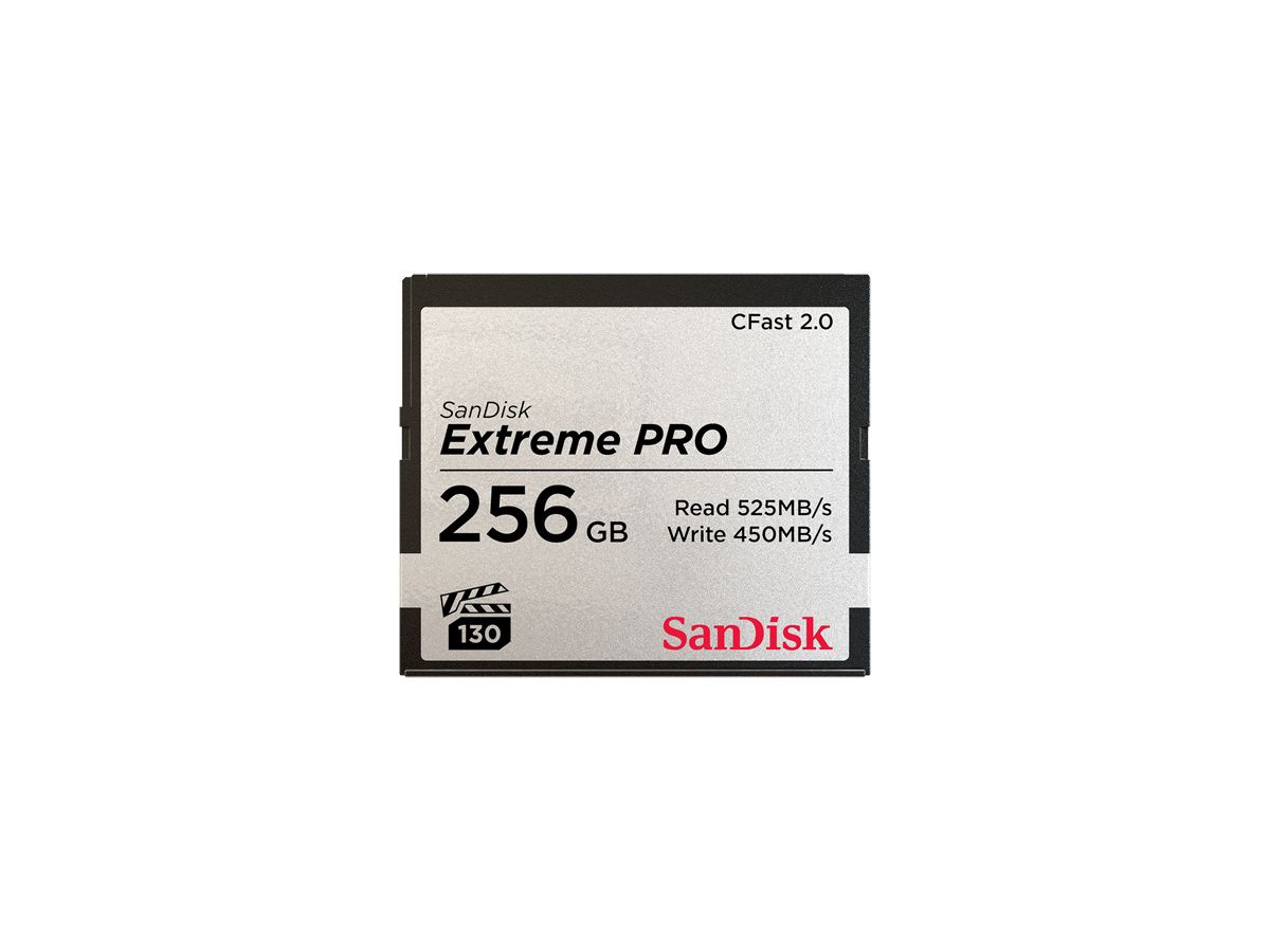 Sandisk CFast ExtremePro 525MB/s 256GB
