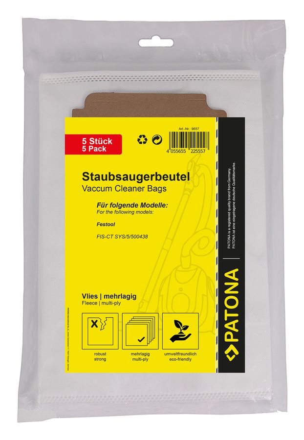 Patona Staubsaugerbeutel Festool CT26