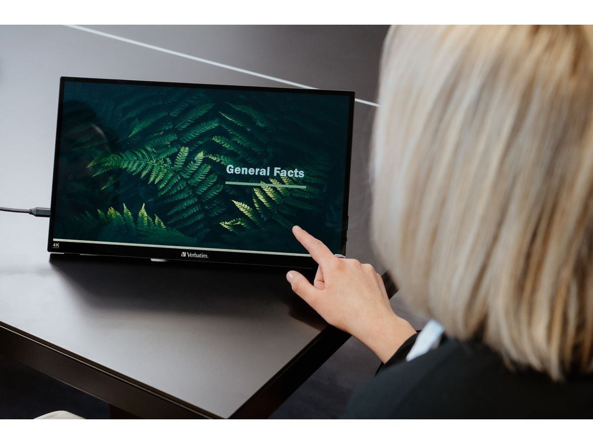 Verbatim Touchscreen Monitor 4K 15.6"