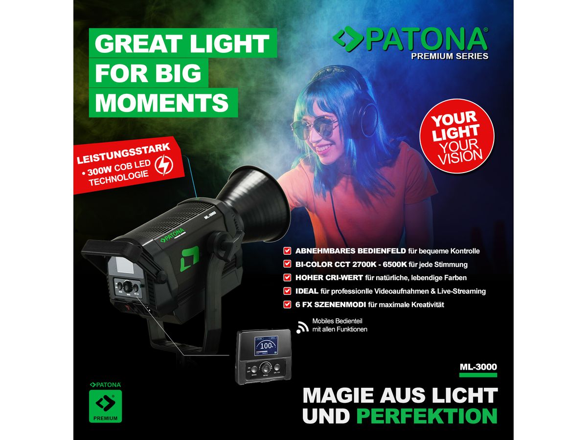 Patona Premium LED Light ML-3000