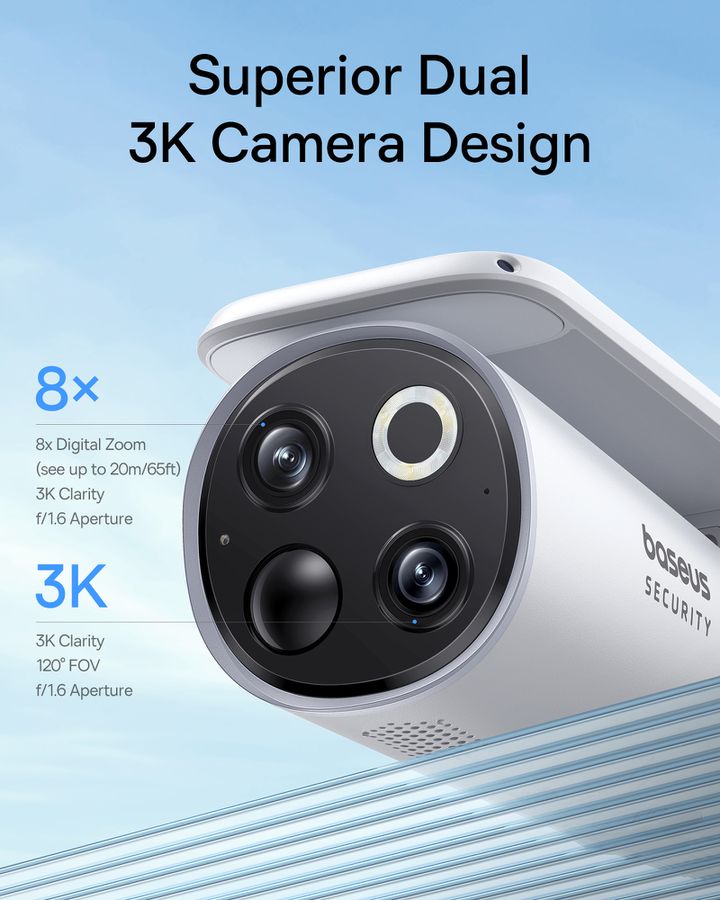 Baseus S1 Pro Outd. DualCam. 3K 2CamKit