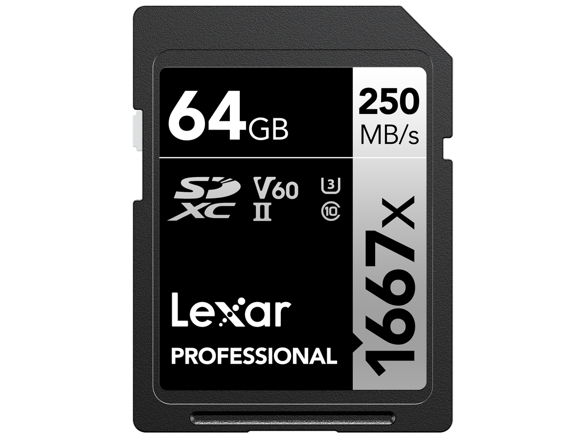 Lexar 1667x UHS-II SDXC 64GB Silver