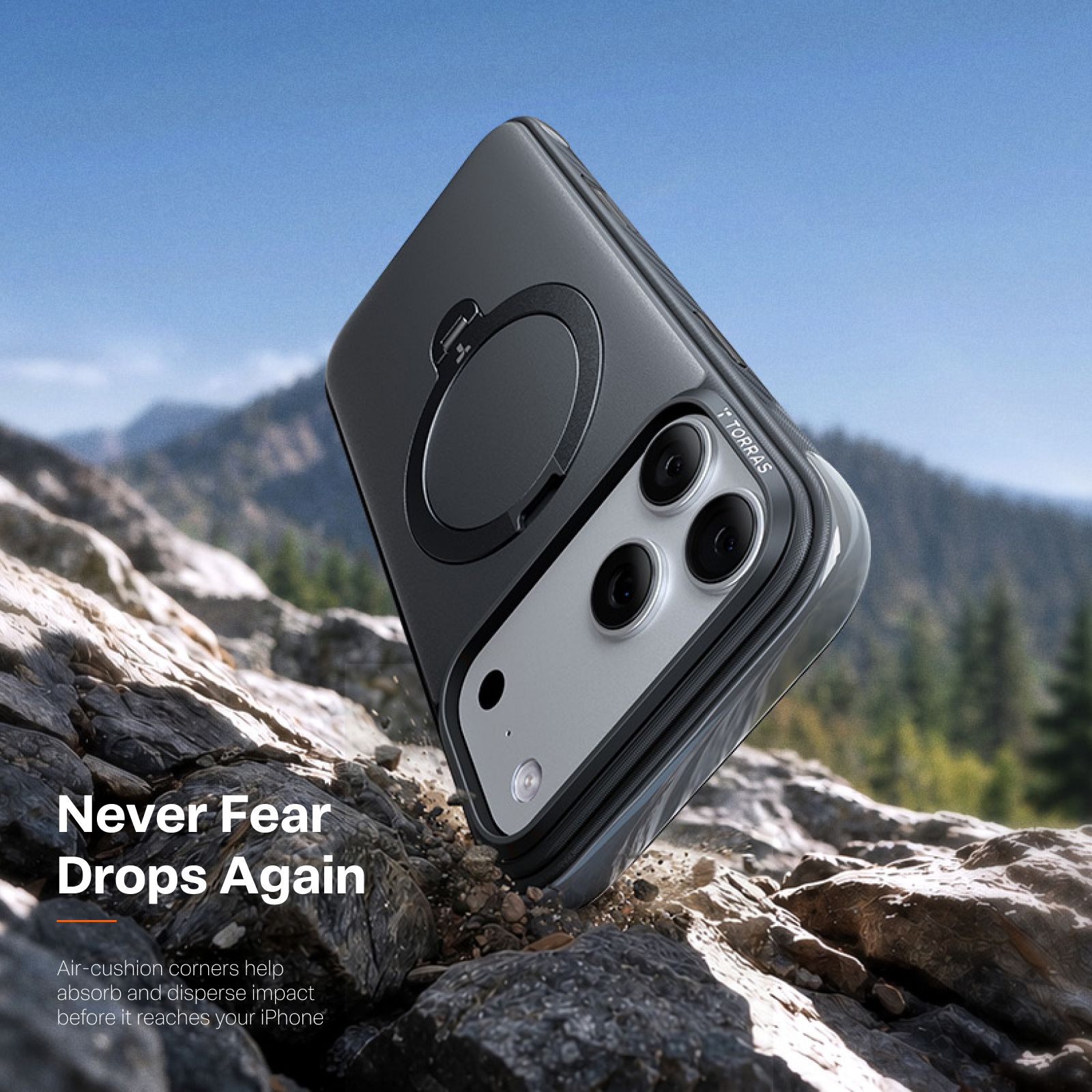 Torras Ostand Rugg iPhone 18 Pro Black
