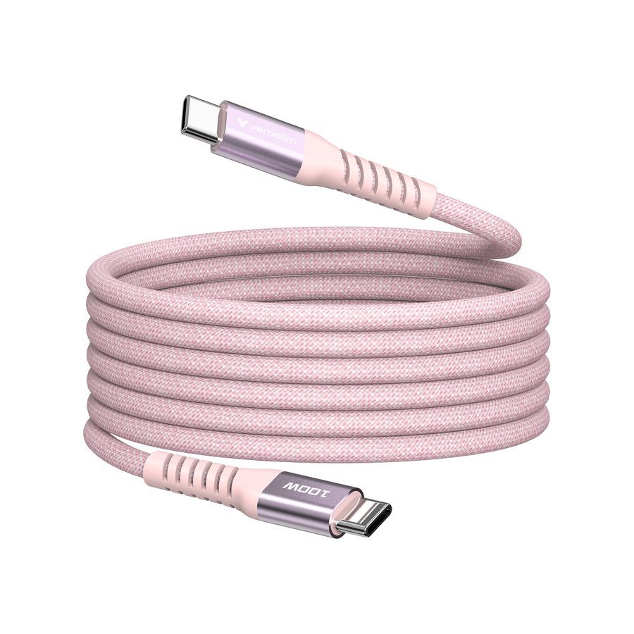 Verbatim Magnetic Cable USB-C 100W Pink
