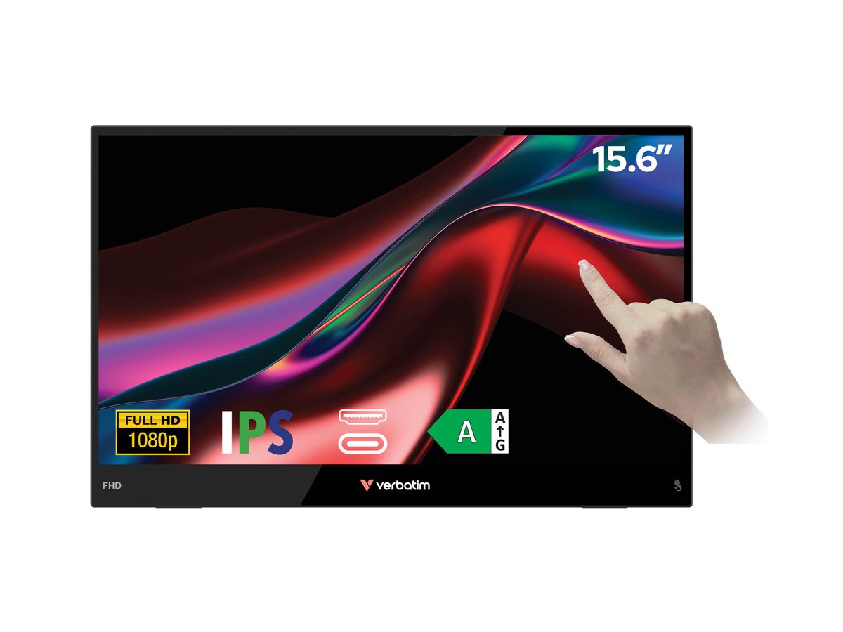 Verbatim Touchscreen Monitor 15.6" Light