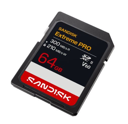 SANDISK Extreme PRO 300MB/s SDXC 64GB