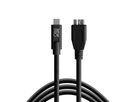 TetherPro USB-C to 3.0 Micro-B 4.6m Blk