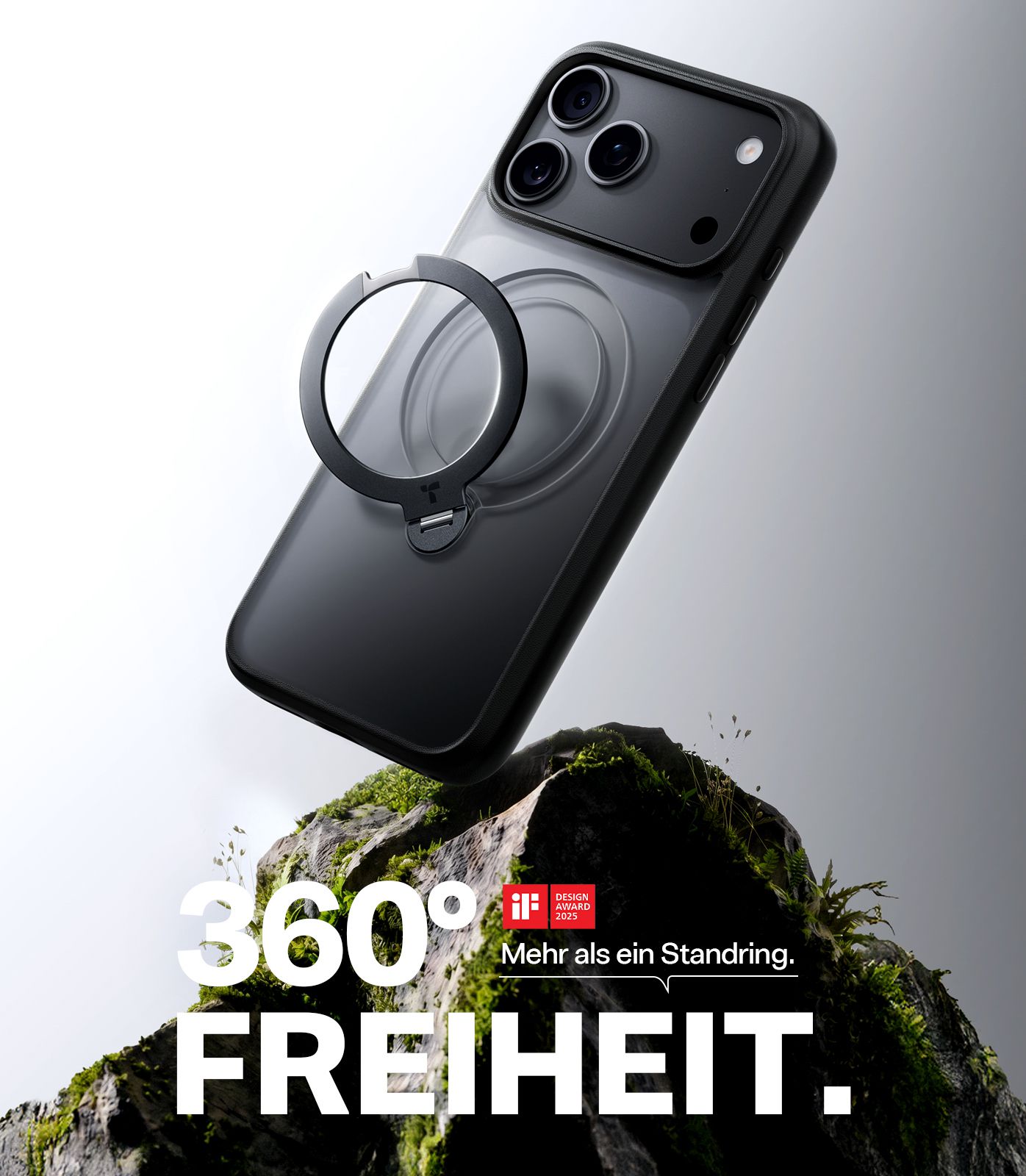 Torras Ostand Spin iPhone 18 Pro Black