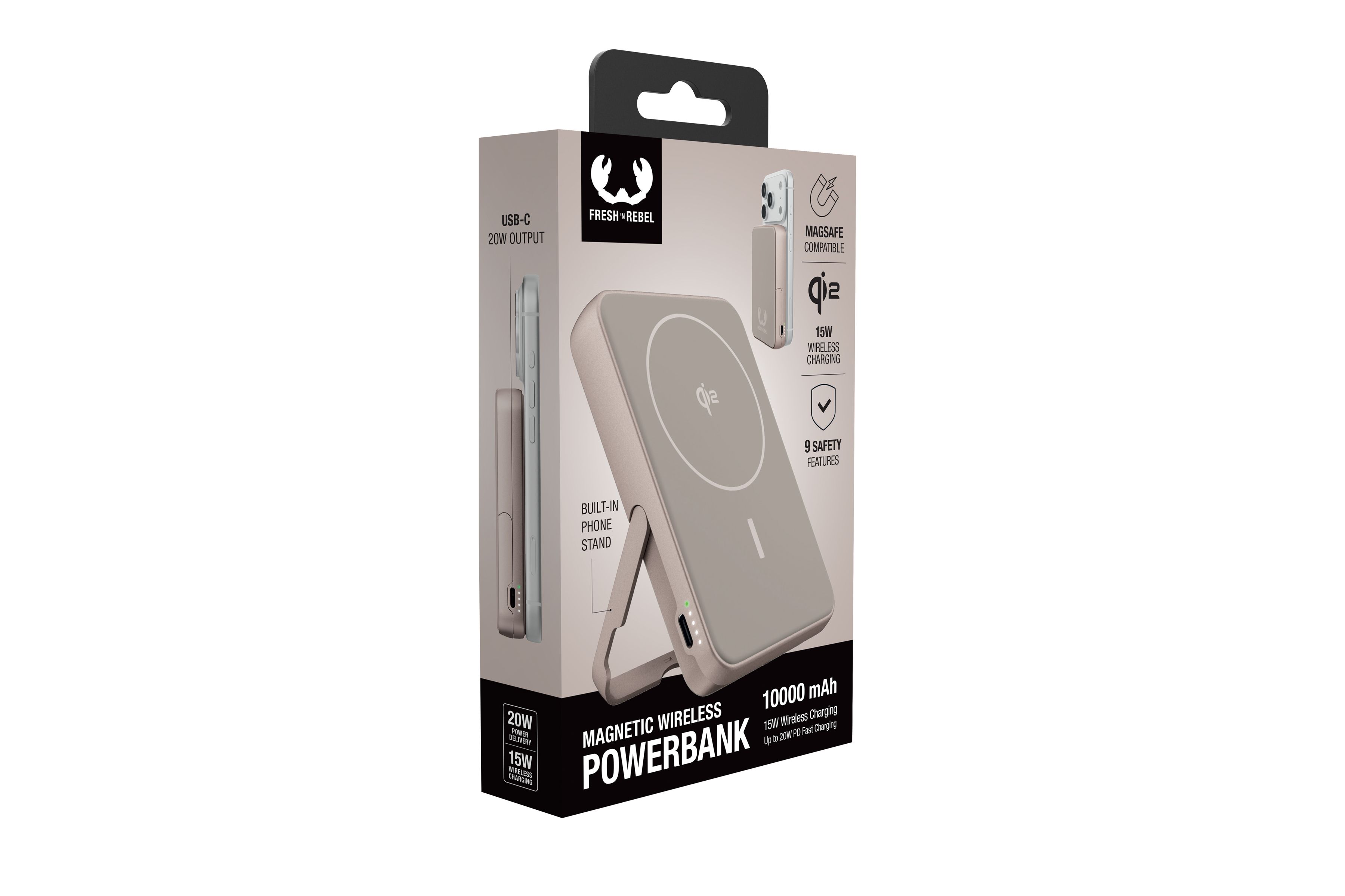 Fresh 'n Rebel Powerbank 10000 mAh Sand