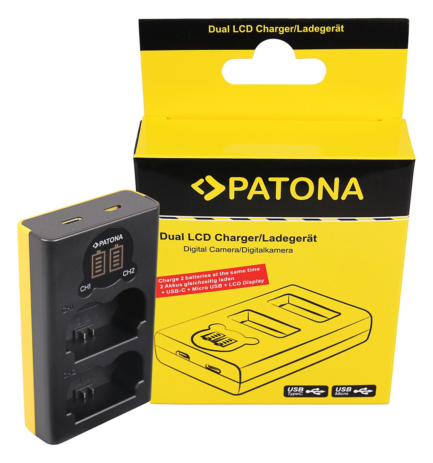 Patona Dual LCD Charger USB Fuji NP-W235