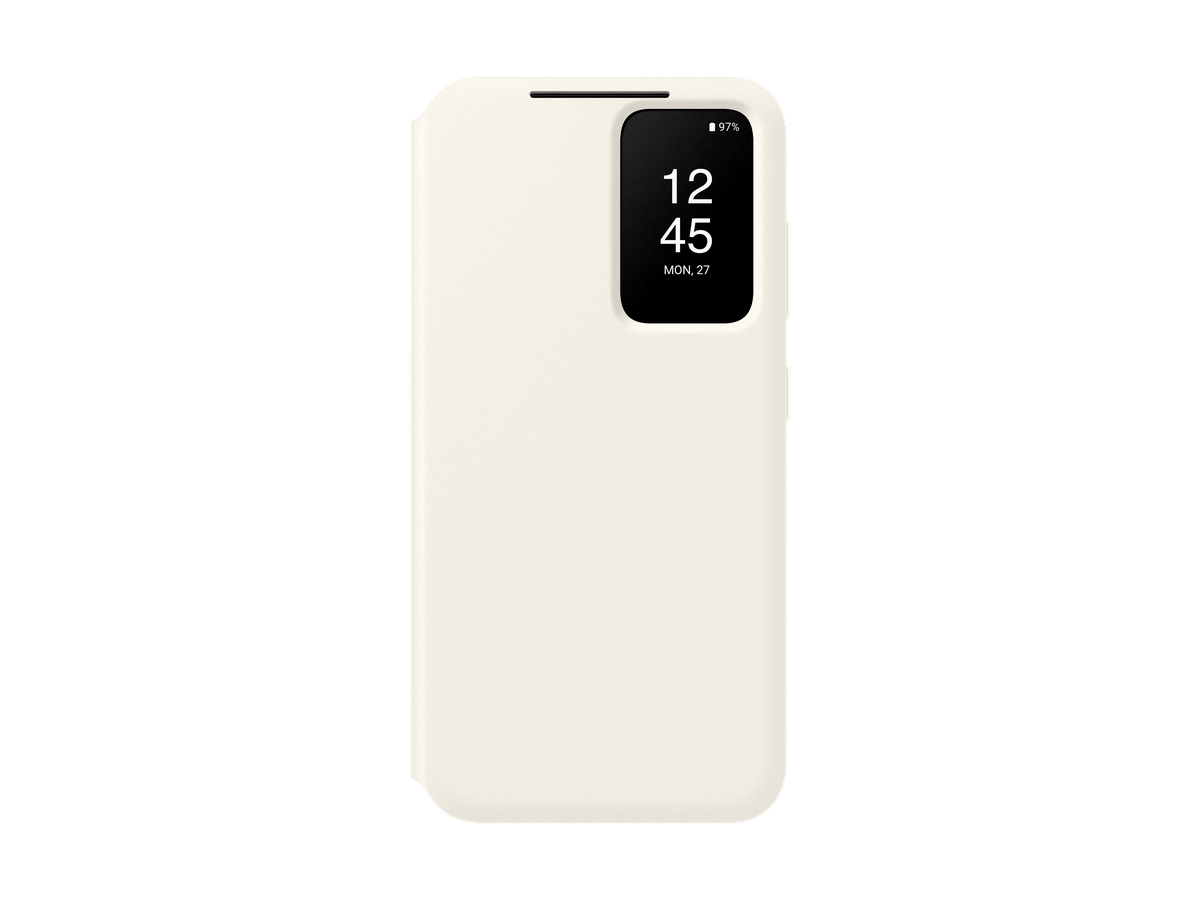 Samsung S23 Smart View Wallet Case Cream