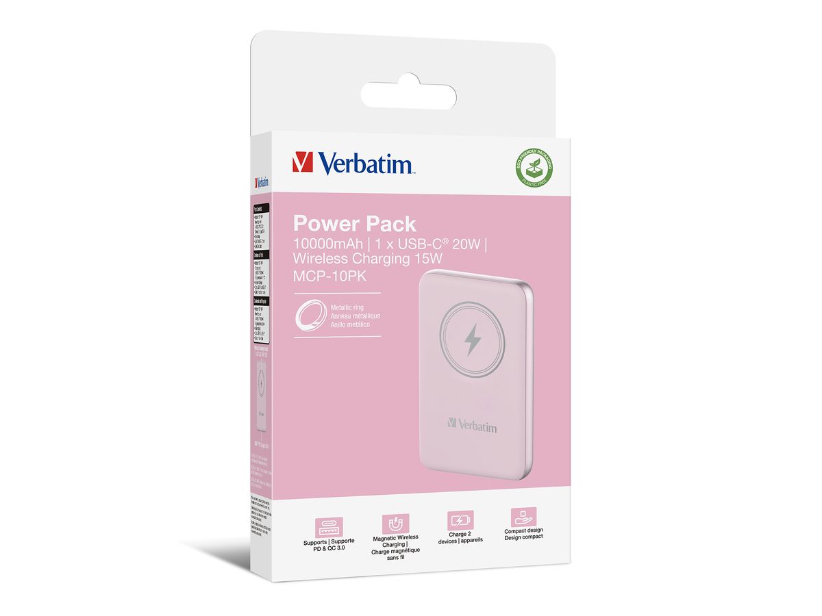 Verbatim Powerbank 10000 mAh Pink