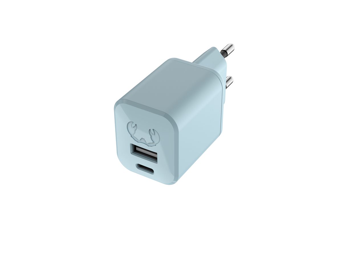 Fresh'N Rebel Mini Charger USB-C + A PD Dusky Blue 30W