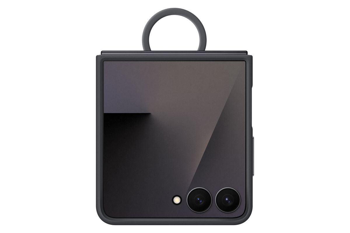 Samsung Flip 7 Ring Case Black
