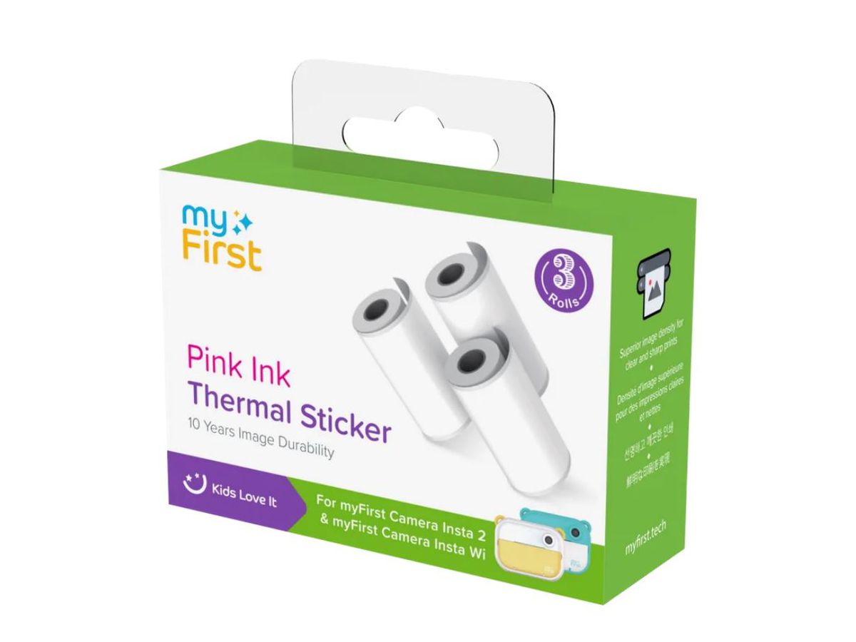 myFirst Thermal Sticker White Pink Ink