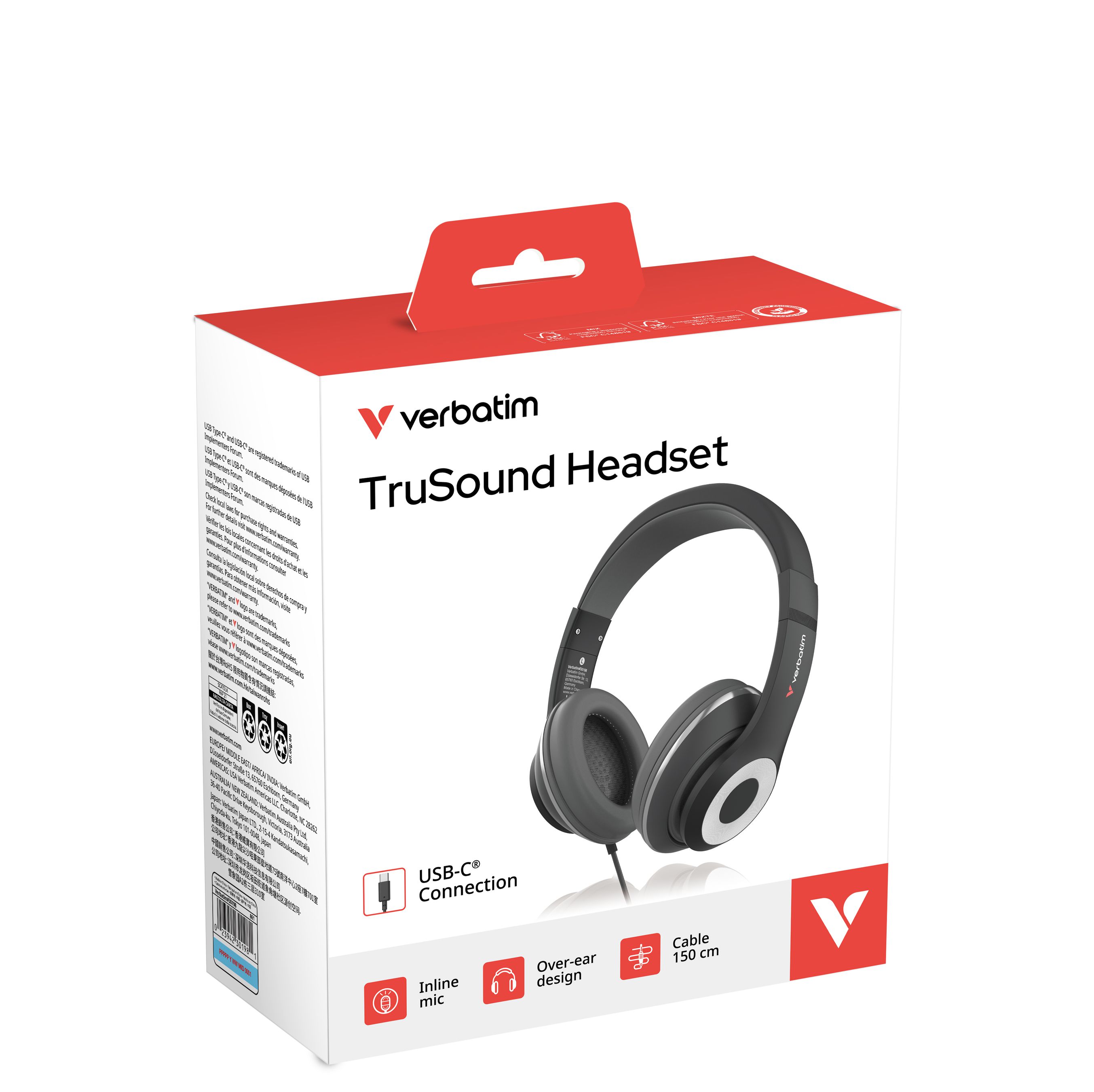 Verbatim TruSound Headset UBS-C