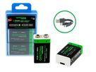 Patona Premium Akku 2x 9V 6LR61 USB-C